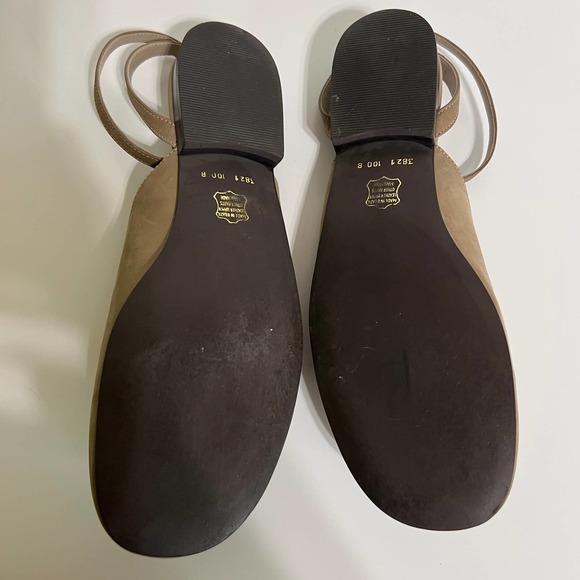 Paradox Ankle Wrap Leather Mules in Sand Size 10B - Picture 12 of 13